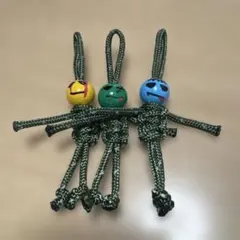【ハロウィン】手作り パラコード人形型キーホルダー カラフル