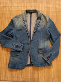 ZARA MAN ザラ メンズ ヴィンテージ加工 デニム テーラード ジャケット