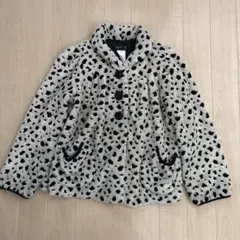 アニエスベー　ダルメシアン柄 フリースコート