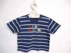ファミリア キャンプテーマ 半袖Tシャツ 90cm ネイビーのサムネイル