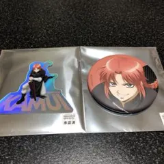 銀魂　マルイ　神威　ステッカー 缶バッジ