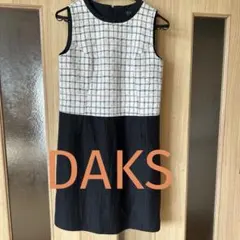 DAKS LONDON ワンピース ノースリーブ チェック柄 40 - メルカリ