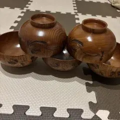 新品　お椀　おわん　木製　桂由美　5客のサムネイル
