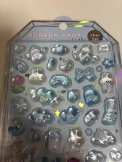 【国内正規品】ボンボンドロップシール　シャーベット　うさぎ　みずいろ　クーリア