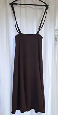 INGNI　イング　ブラウン キャミワンピース レースアップ