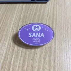 TWICE SANA 名札ピンバッジ ONCE DAY