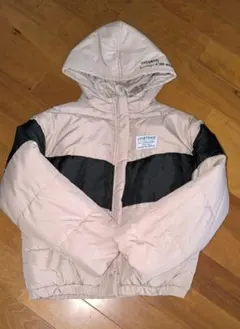 LOVETOXIC ラブトキ中綿コート ピンク 160cm L ダウン風 フード
