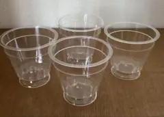 デザートカップ 4個セット 透明 プラスチック製