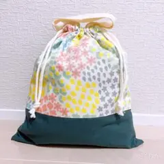 体操着袋 お着替え袋 ハンドメイド カラフル 花柄