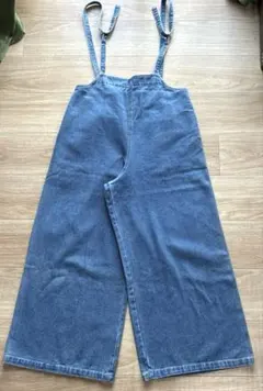 11/25削除 美品 ワイド サロペット デニム