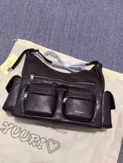 SAMO ONDOH ダークブラウン ショルダーバッグ