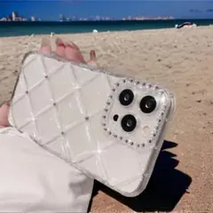 iPhone11 ケース スマホケース 大人気 シルバーストーン付き クリア