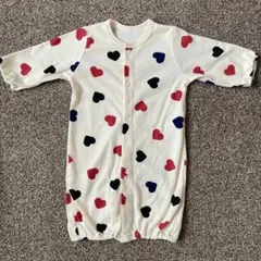 ハート柄 ツーウェイ・ドレスオール 50-60cm