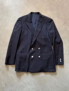 西ドイツ製　Burberry’s ダブル　ブレザー　ネイビー