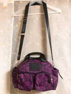 値下げ♡美品☆ANNA SUI ジャーニーミニボストンショルダーバッグパープル