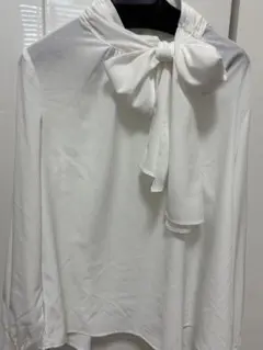NARA CAMICIE ホワイト長袖ブラウス