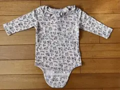 【coto cotte】花柄フリル付きロンパース 70センチ