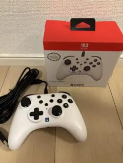 ホリパッド TURBO for Switch2，PC用 ホワイト