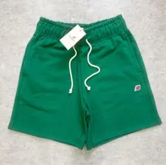 新品 ニューバランス NB MADE スウェットショーツ USA製 グリーン M