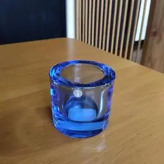 iittala　キャンドルホルダー　KIVI　ブルー　marimekko