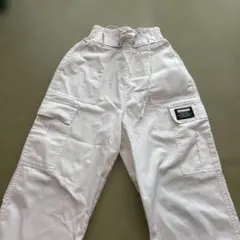 ホワイト カーゴパンツ 4ポケット