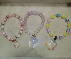 カラフルビーズブレスレットセット