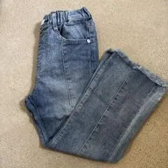 ライトブルー ウエストゴム デニムパンツ　120cm