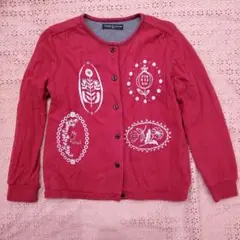 あったか　ズッパディズッカ　サイズ130　カーディガン　綿100 　北欧柄