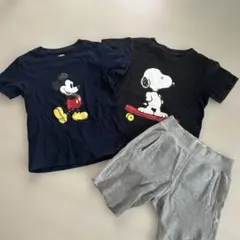 ミッキーマウス Tシャツ 120cm カウズ　スヌーピー　UNIQLO