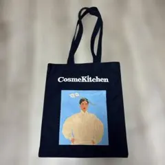 CosmeKitchen トートバッグ ネイビー イラスト入り コスメキッチンのサムネイル