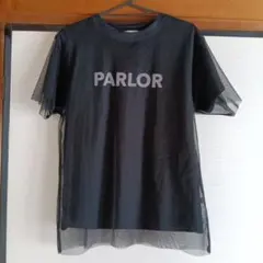 Tシャツ 黒色 黒 LINOLUCE linoluce シースルー Mサイズ M