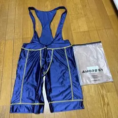 新品！AMORESY メンズ　シングレット　ブルー　イエロー　Mサイズ★