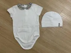 バーバリー　ロンパース　帽子　セット