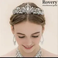 シルバークリスタルティアラ ブライダル小物