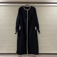 ネイビー ロングワンピース 長袖