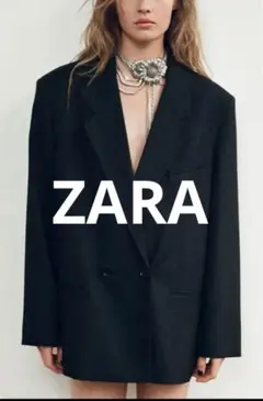 ZARA ダブルブレスト仕様オーバーサイズブレザー