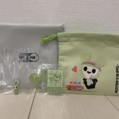 TWICE ジョンヨン　巾着ポーチ　カラビナフロッキー　アクリルクリップセット