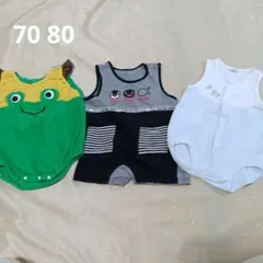 男の子　夏用　ロンパース　まとめ売り　70 80