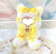 10〜14cm おすわり着ぐるみ ハンドメイド ねこ ぬい服 ぬいぐるみ