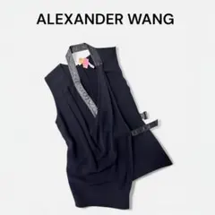 ALEXANDER WANG レザーノースリーブトップス ベストのサムネイル