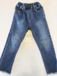 【美品】プティマイン　ディズニー　デニム　100