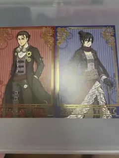 進撃の巨人まねきねこポストカードエレンミカサ