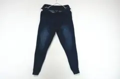 ダークブルー ジョガーパンツ デニム風
