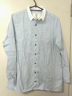 AIGLE ストライプ コットンシャツ レディースM