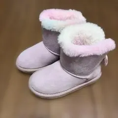 【any FAM KIDS】フェイクムートン リボン ブーツ 17cmのサムネイル