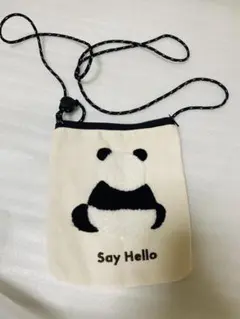 パンダショルダーバッグ小物入れポーチ収納動物園アニマル旅行お散歩お買い物軽量