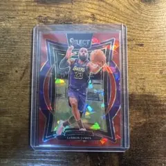Lebron James Concourse Red Ice Prizm カード