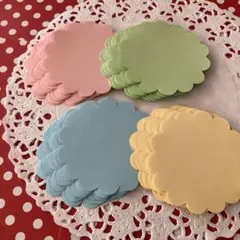 コメントカード　お花　８０枚　クラフトパンチ　ハンドメイド　クラフト