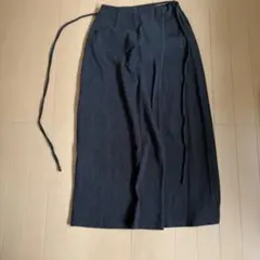 B:MING by BEAMS スラブ テレコ スカート INK_BLK