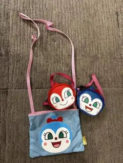 アンパンマン ドキンちゃん　コキンちゃん　ポーチ　ポシェット